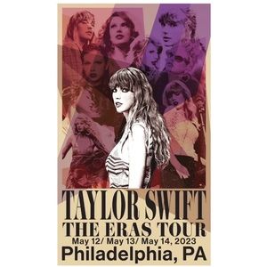 NWOT ⭐️ Taylor Swift The Eras Tour Philly Dates Poster
